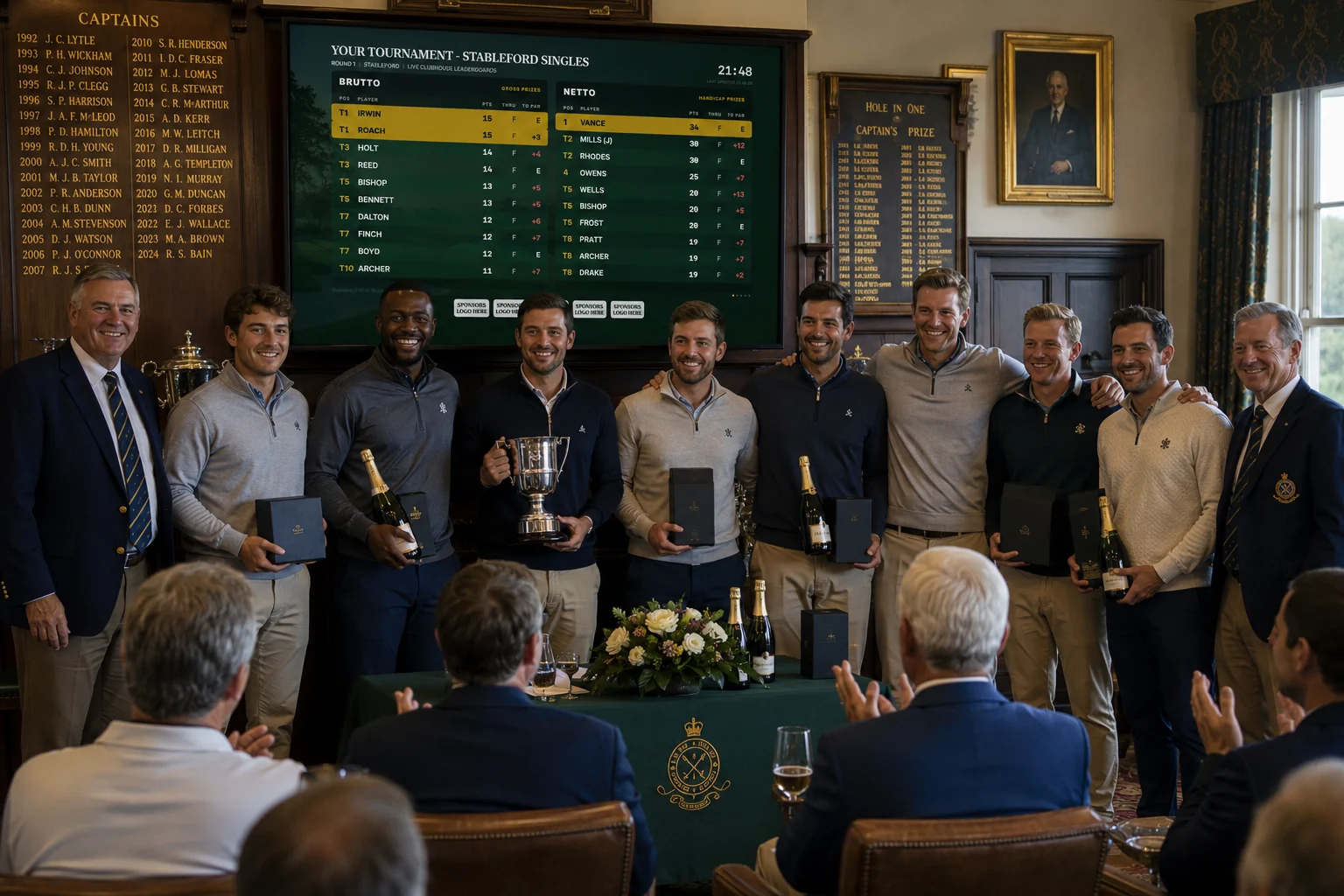 Caddie Live leaderboard
